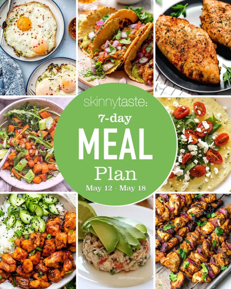 Free 7 Day Healthy Meal Plan (May 12-18)
