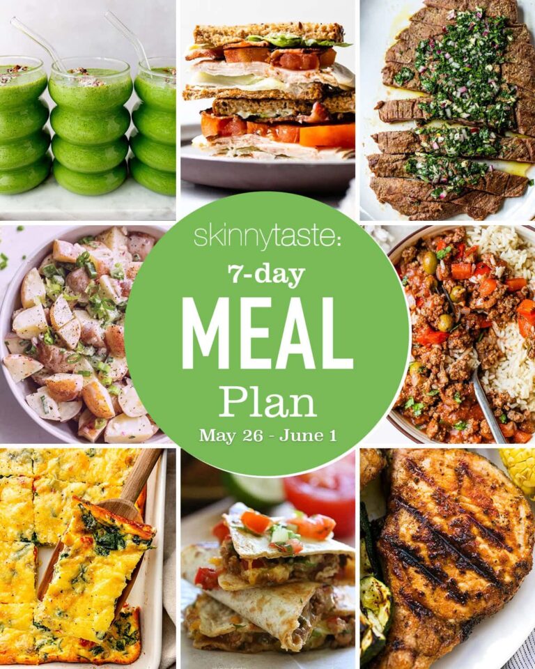 Free 7 Day Healthy Meal Plan (May 26-June 1)