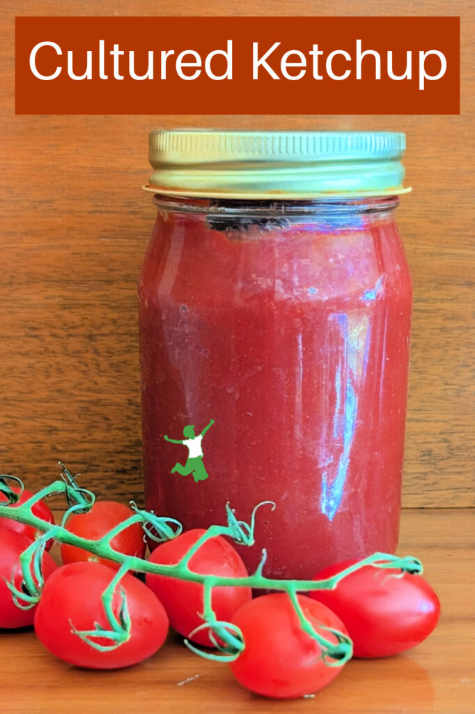 cultured ketchup in a jar