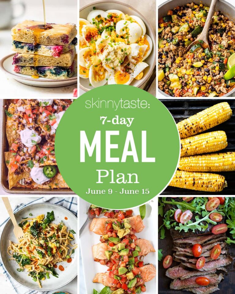 Free 7 Day Healthy Meal Plan (June 9-15)
