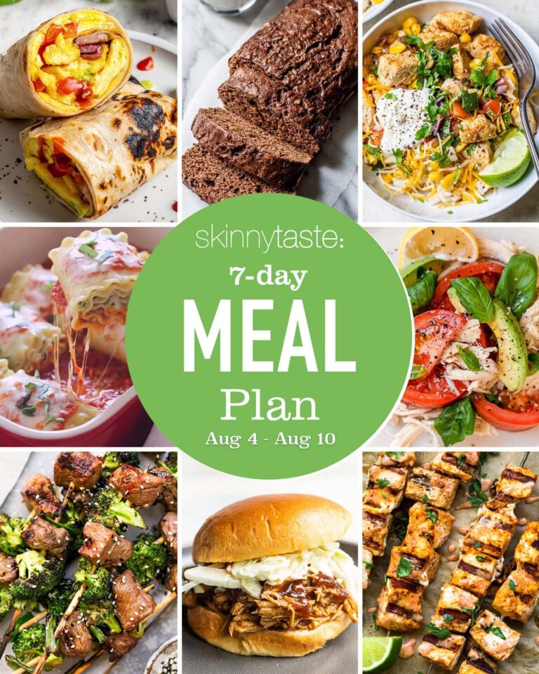 Free 7 Day Healthy Meal Plan (August 4-10) Free 7 Day Healthy Meal Plan (August 4-10)
