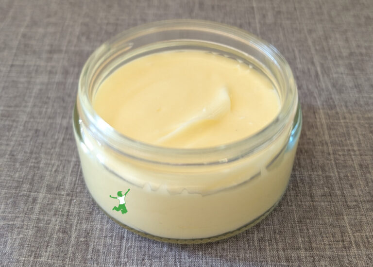 homemade magnesium lotion in glass jar