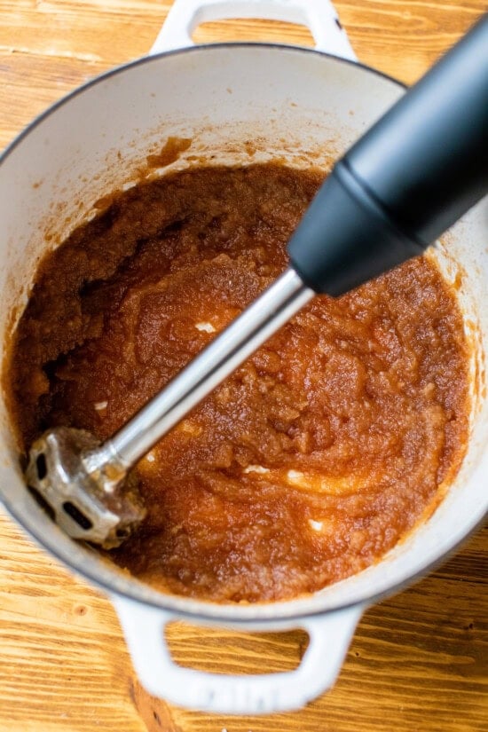 Puree with an immersion blender.