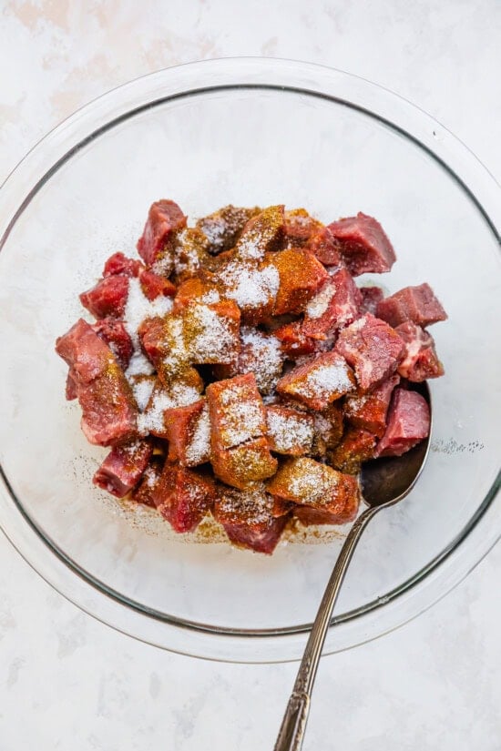 Season the steak