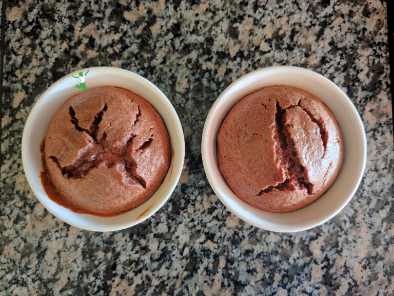 Baked Peanut Butter Pudding | Healthy Home Economist homemade peanut butter pudding in ramekins