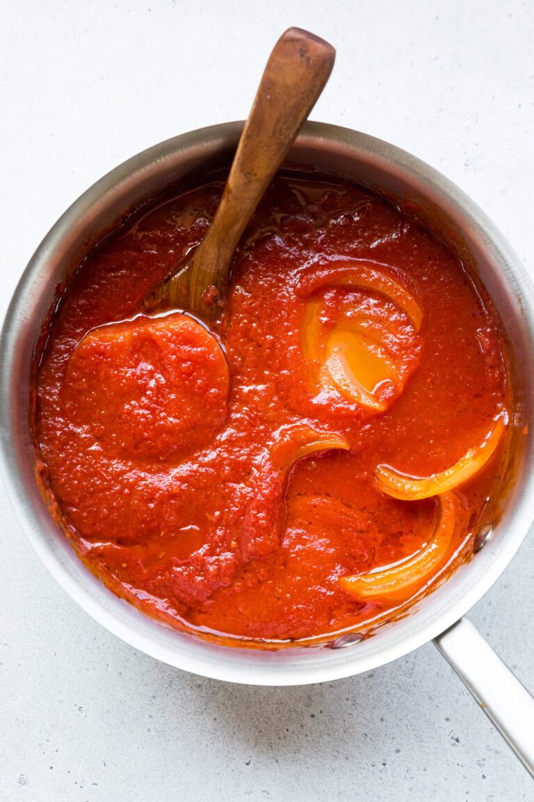 Tomato Sauce (Marcella Hazan-Inspired) – Skinnytaste Tomato sauce with onion