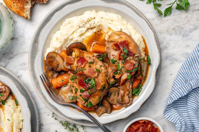 Slow Cooker Coq au Vin
