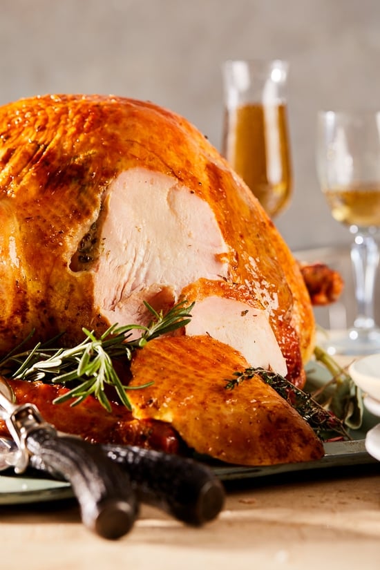Herb and Salt-Rubbed Dry Brined Turkey