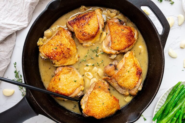 30 Cloves Garlic Chicken - Skinnytaste
