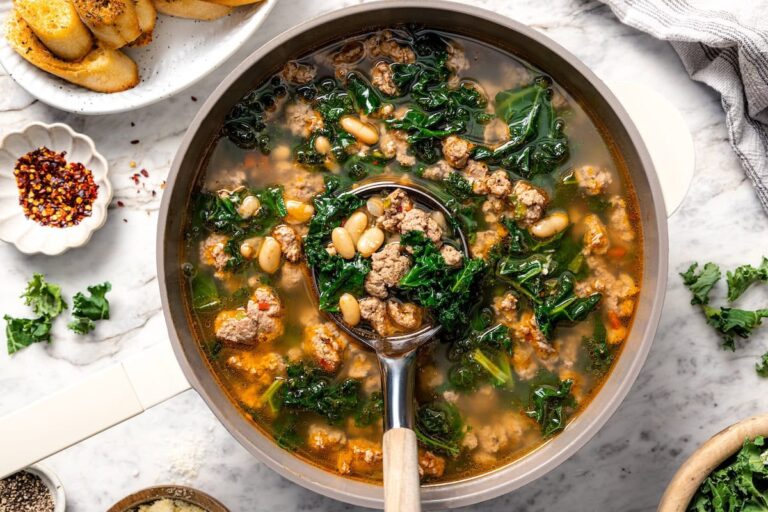 White Bean Soup With Sausage (High-Protein)