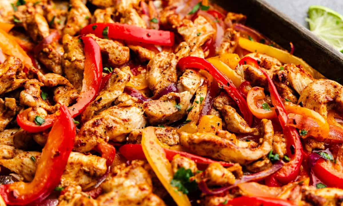 Sheet Pan Chicken Fajitas