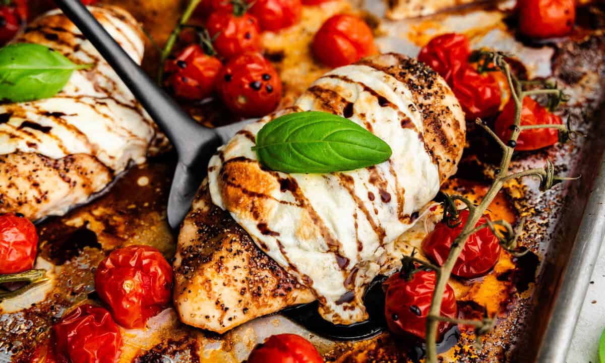 Sheet Pan Chicken Caprese