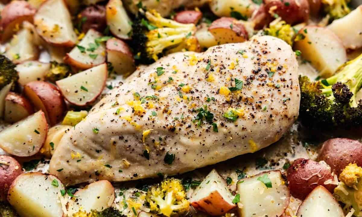 Sheet Pan Garlic Parmesan Chicken and Potatoes