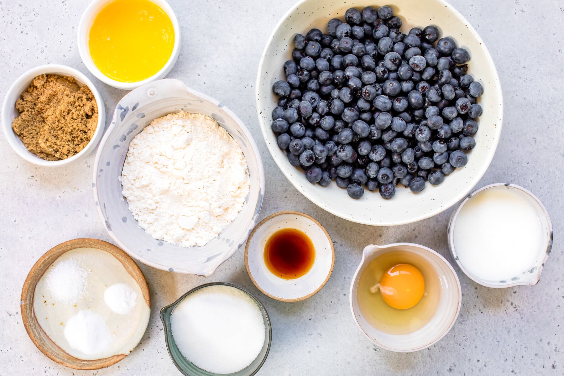 Mini Blueberry Upside Down Cakes