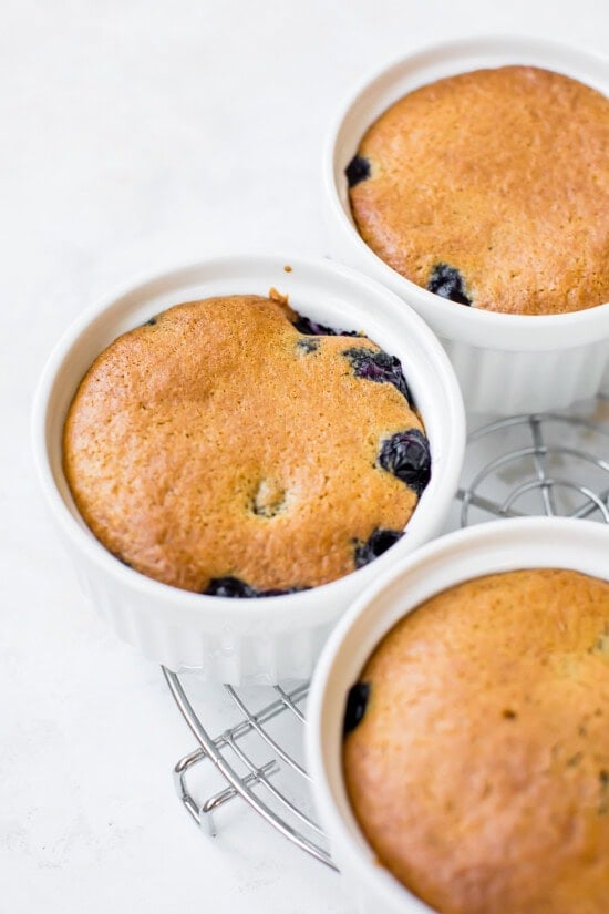Blueberry Upside Down Cakes