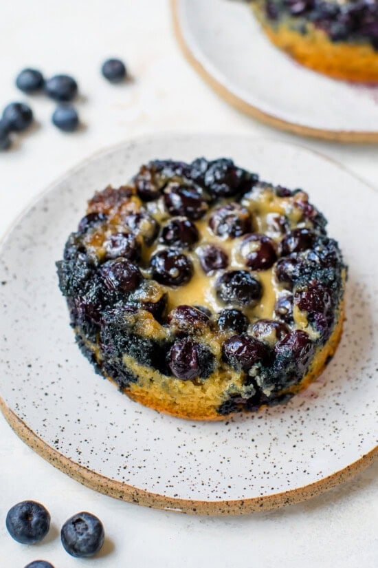 Mini Blueberry Upside Down Cakes