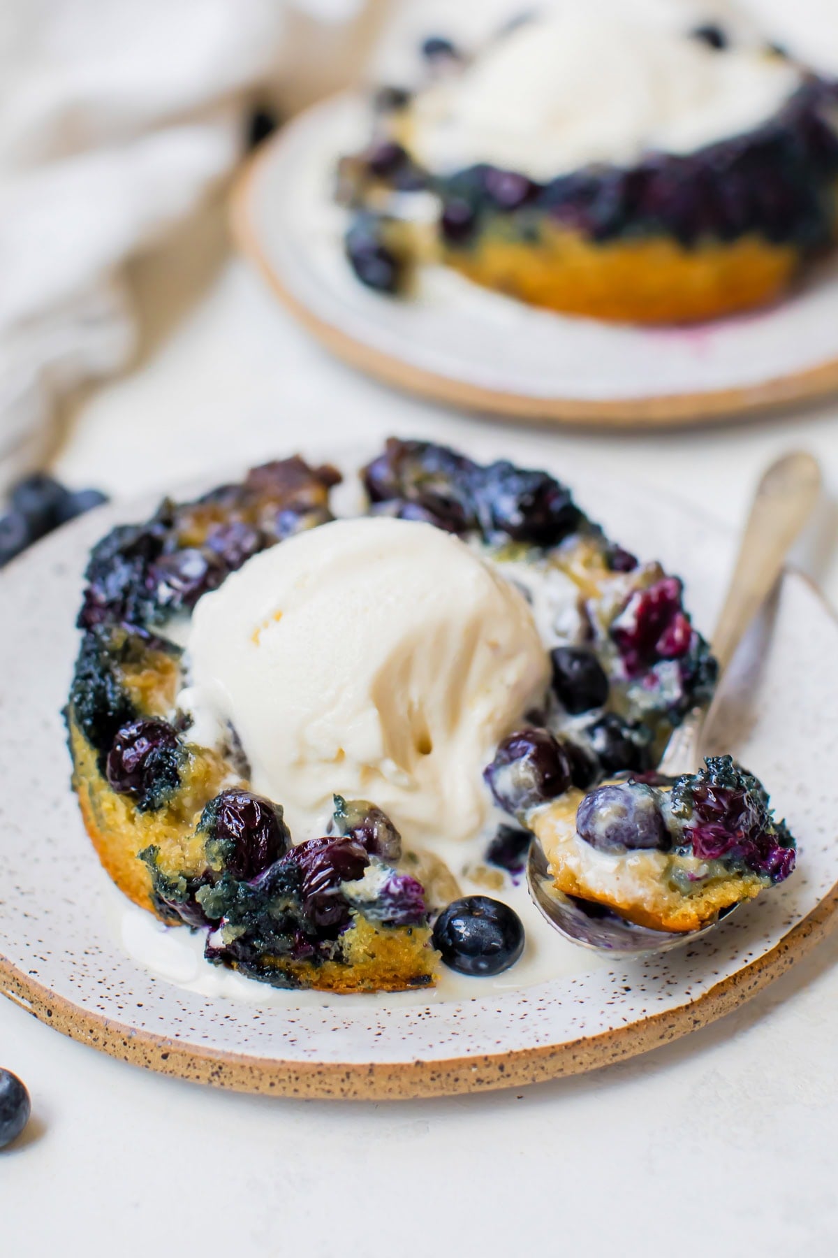 Blueberry Upside Down Cakes