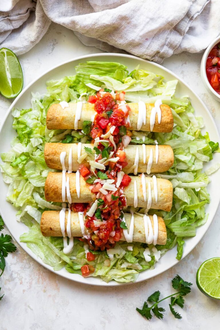 Air Fryer Chicken Flautas - Skinnytaste