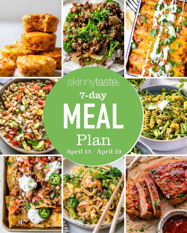 Free 7 Day Healthy Meal Plan (April 13-19) Free 7 Day Healthy Meal Plan (April 13-19)