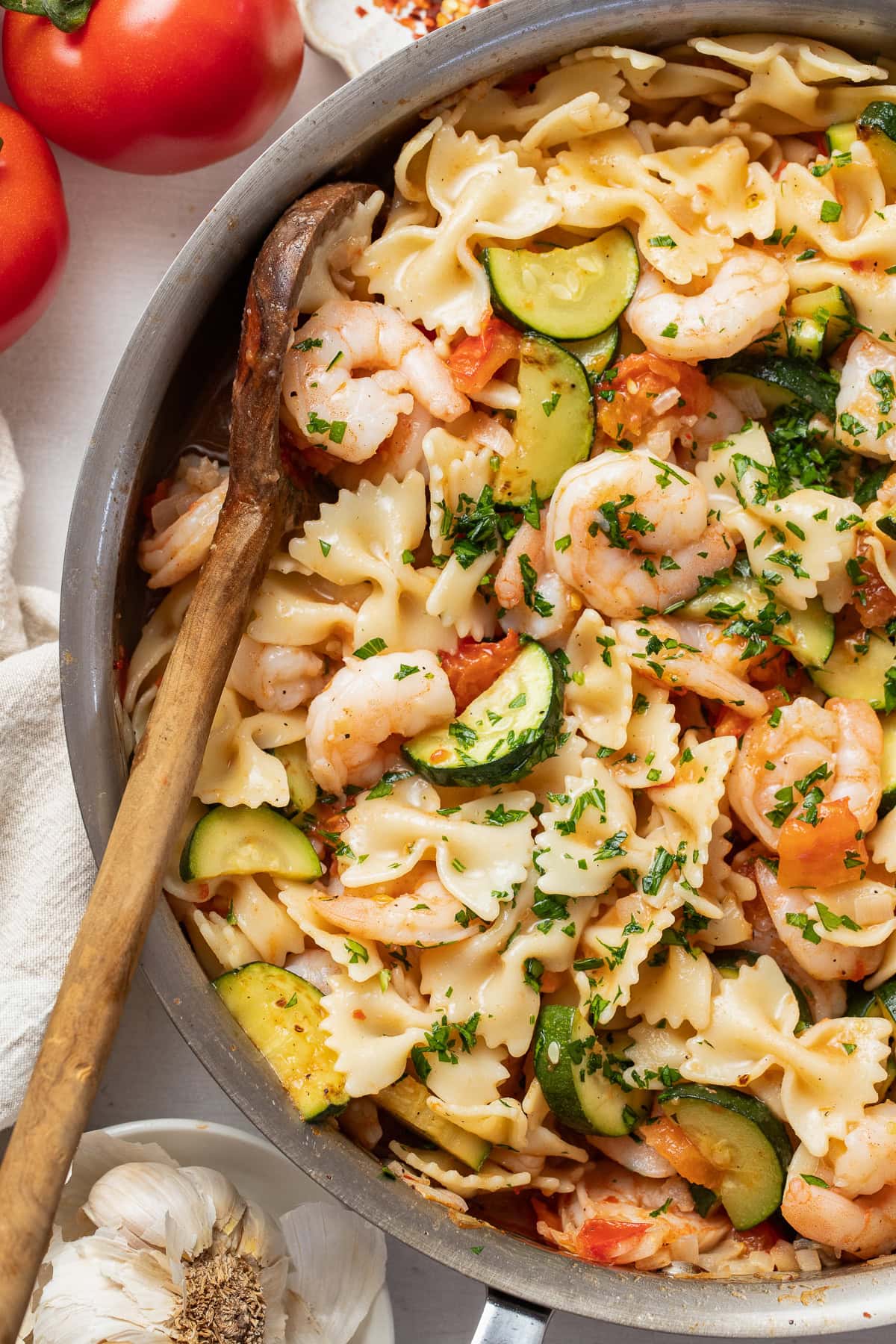 Shrimp and Zucchini Pasta