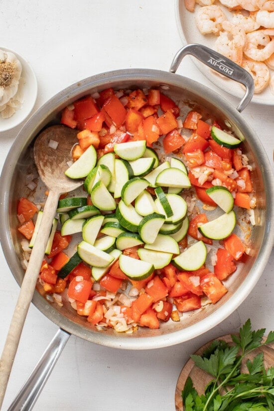 tomatoes and zucchini