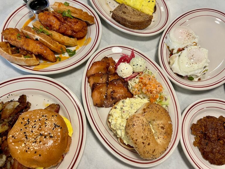 HangOverEasy Slings Chicken and Waffles, Lox, and Breakfast Sandwiches in Bridge Park