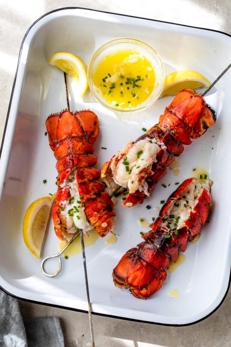 Lobster Skewers (Grilled Lobster Tails) Grilled Lobster Tail Skewers