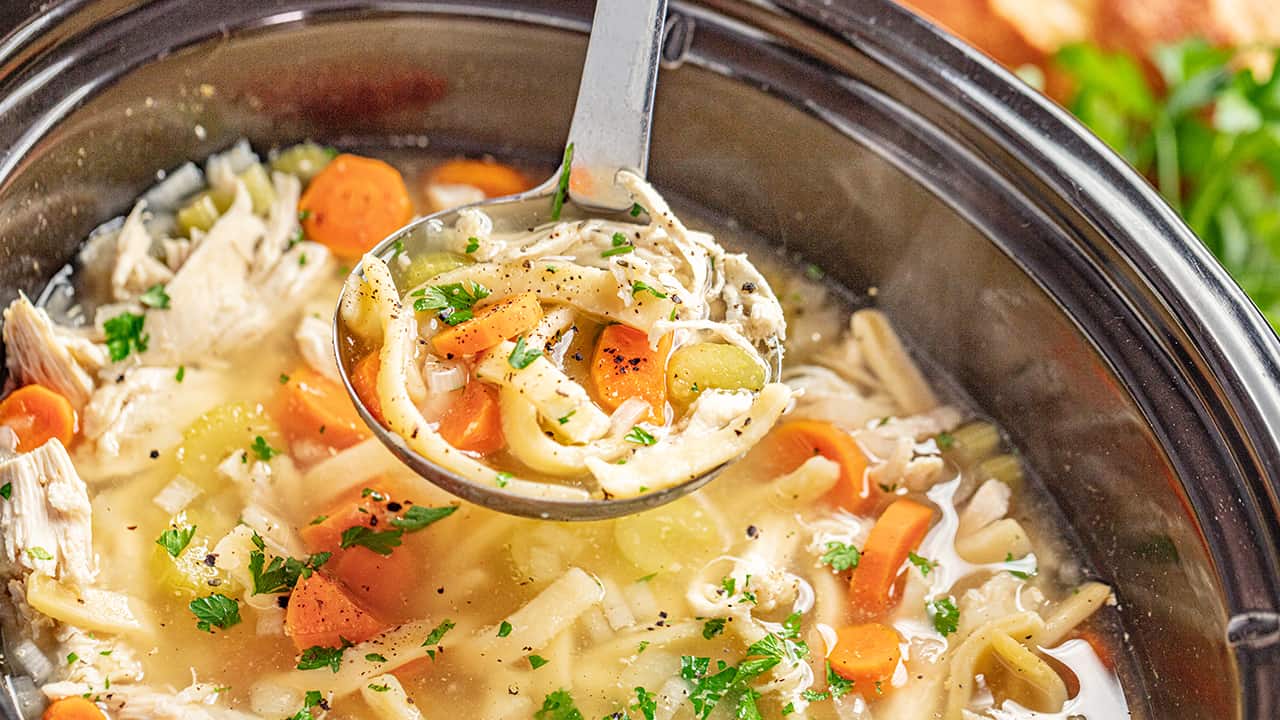 Slow Cooker Chicken Noodle Soup