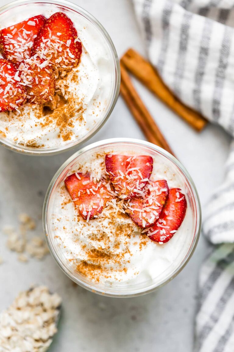 Tres Leches Overnight Oats (High Protein, High Fiber Breakfast) Tres Leches Overnight Oats