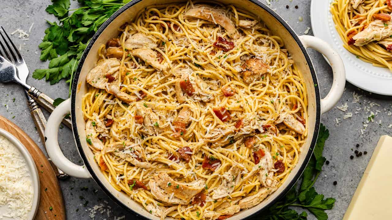 Chicken carbonara