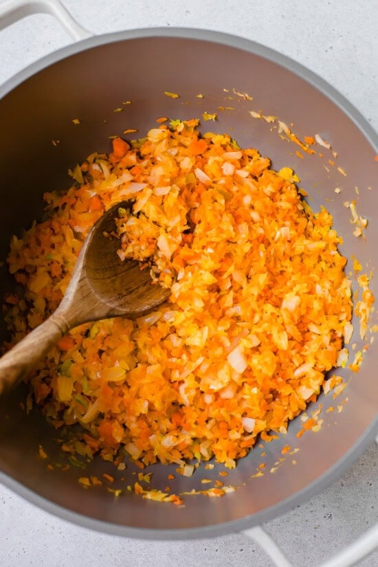 carrots and celery sauteed