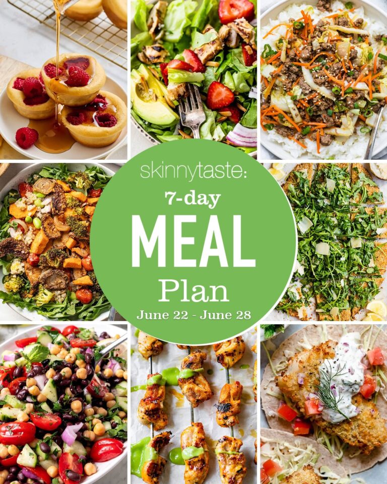 Free 7 Day Healthy Meal Plan (June 22-28) Free 7 Day Healthy Meal Plan (June 22-28)