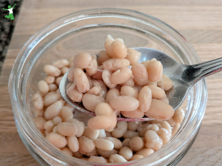 White Natto (low starch, soy-free) white, starch-free natto in glass jar with spoon