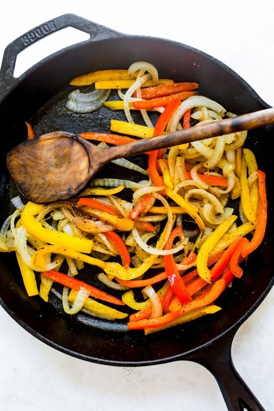Onions and peppers