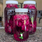 cultured vegetable mixture in mason jars