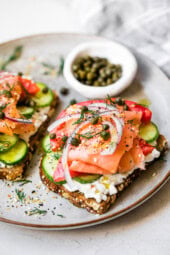 High Protein Smoked Salmon Toast