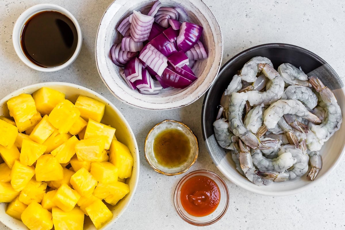 Shrimp and Pineapple Skewers