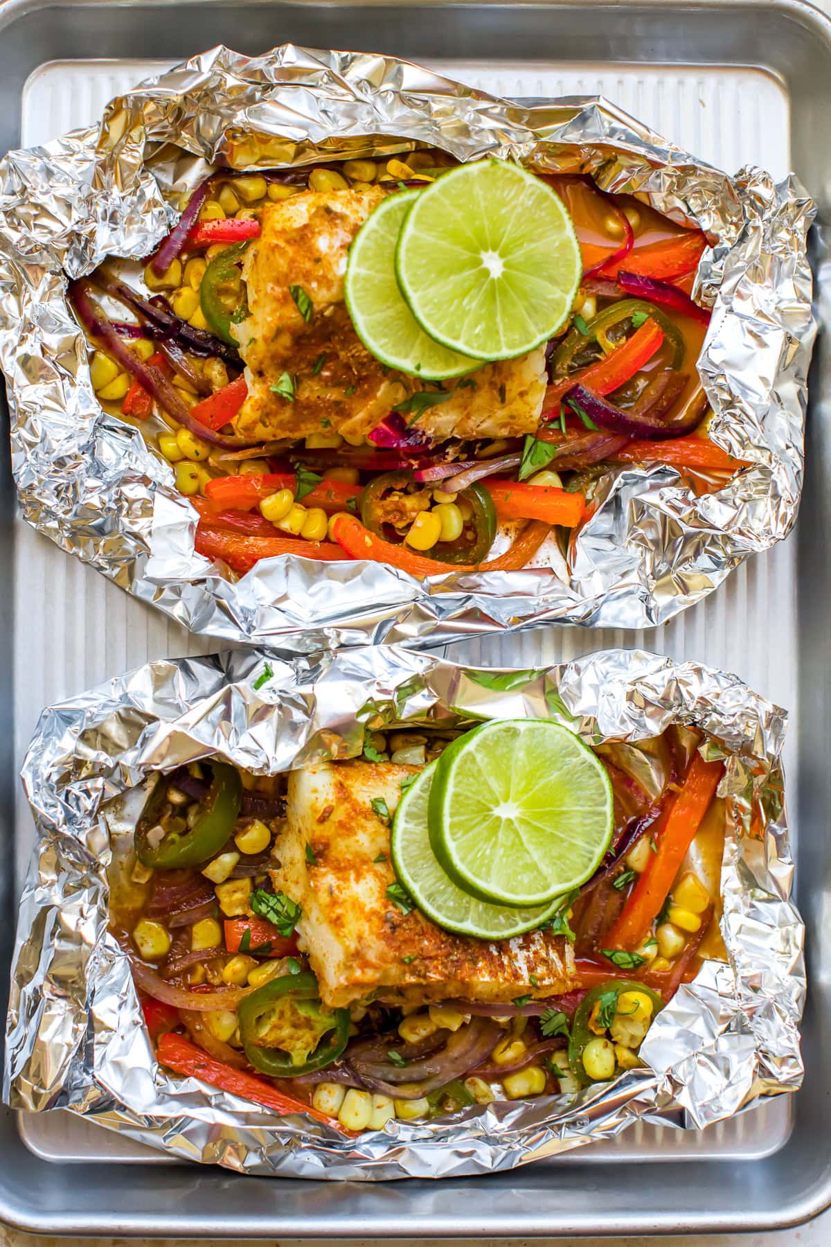 Foil Packet Fish Tacos
