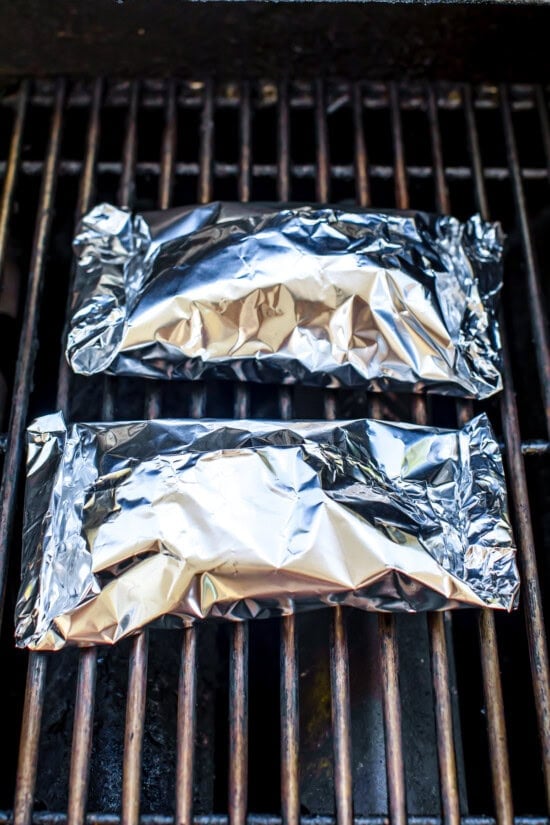 Foil Packets on grill
