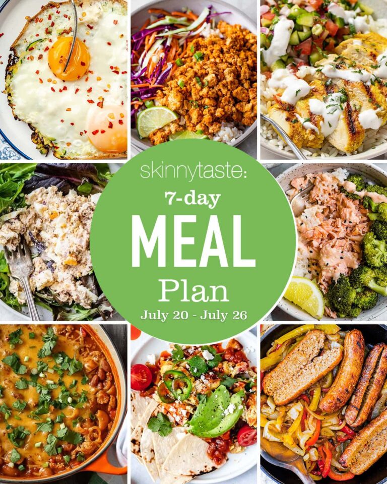Free 7 Day Healthy Meal Plan (July 20-26) Free 7 Day Healthy Meal Plan (July 20-26)