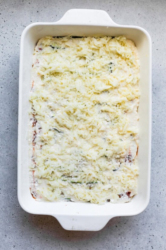 Making Zucchini Lasagna