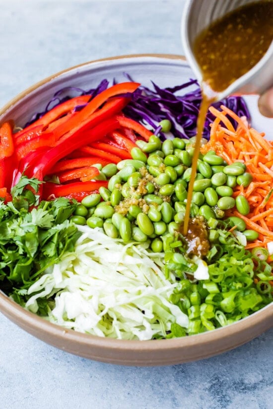edamame cabbage slaw