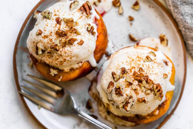 Air Fryer Peaches (Easy Healthy Summer Dessert) Air Fryer Peaches (Easy Healthy Summer Dessert)