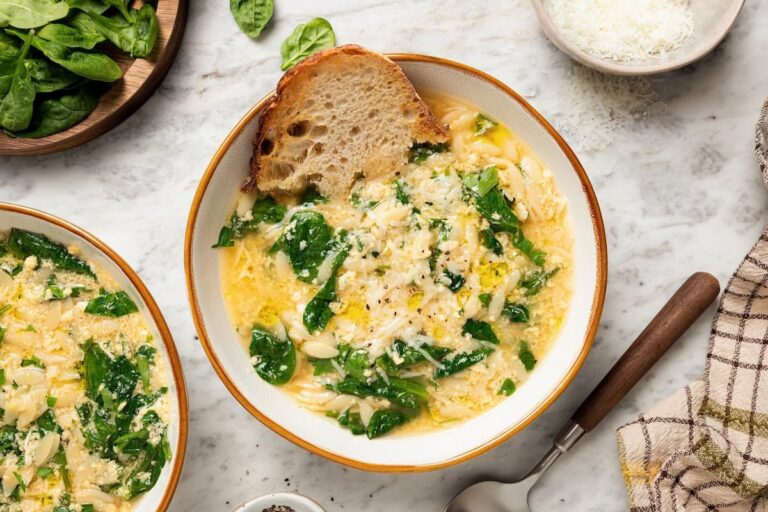 Stracciatella Soup with Spinach and Orzo Stracciatella Soup with Spinach and Orzo