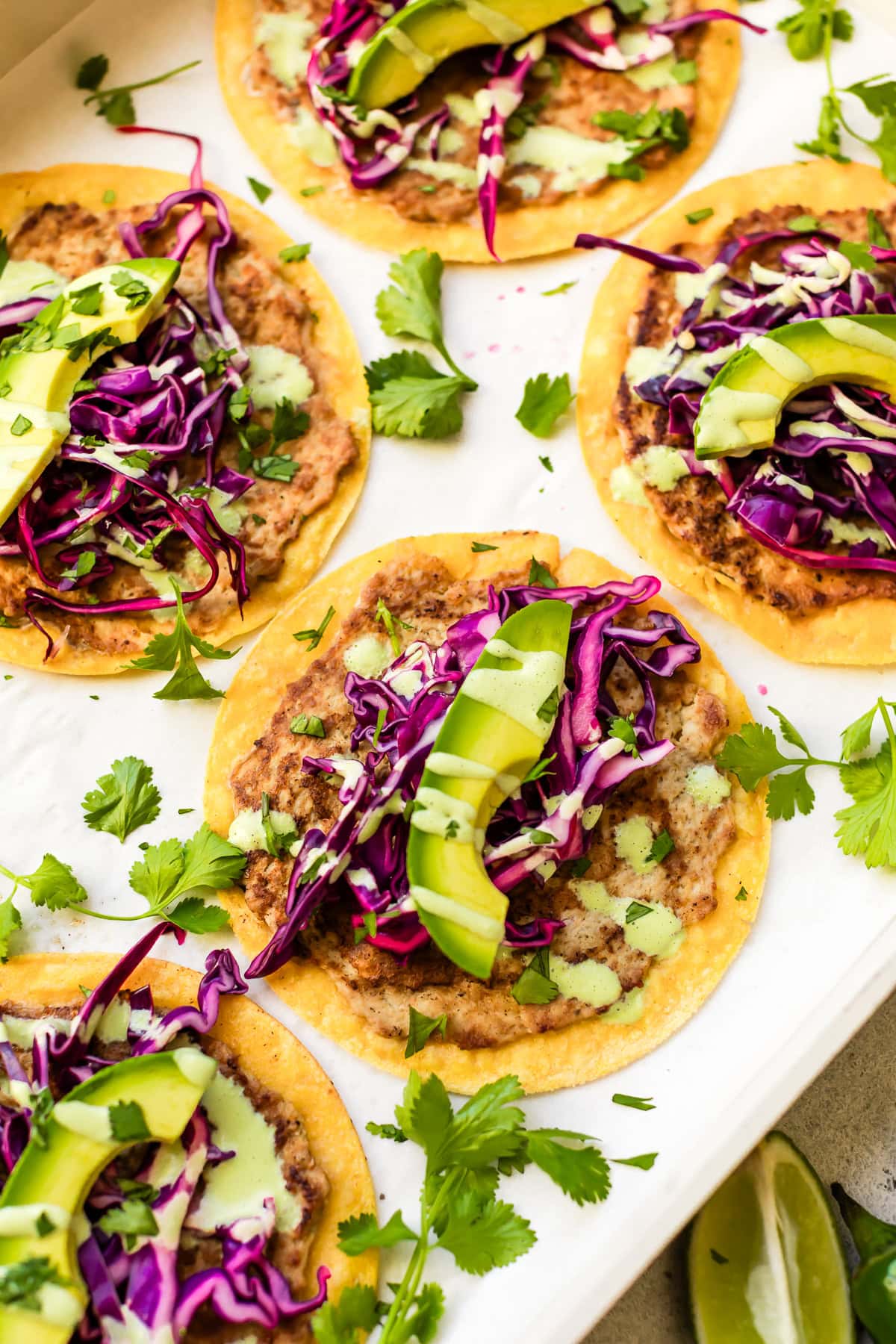 Chicken Smash Tacos with Jalapeño Sauce
