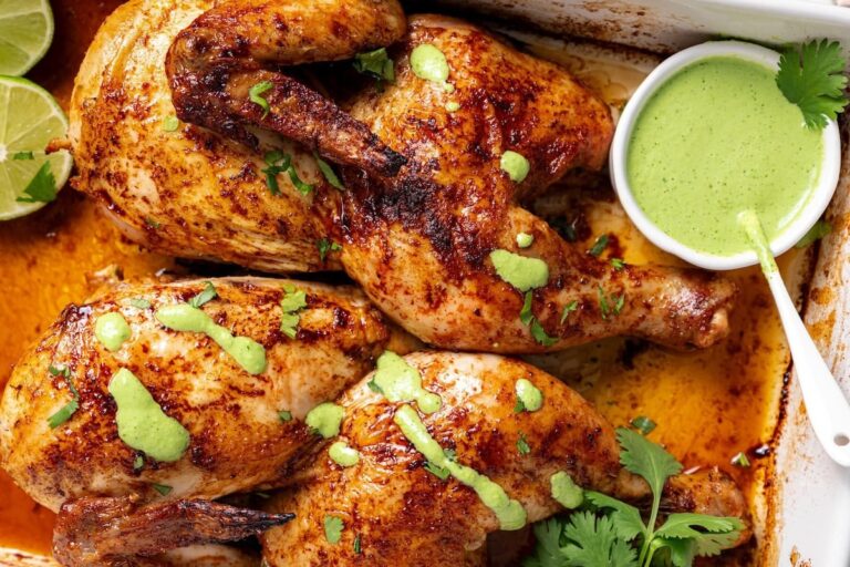 Peruvian Roasted Chicken With Aji Verde Sauce Peruvian Roasted Chicken With Aji Verde Sauce