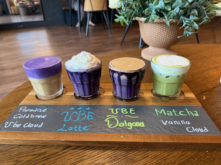 Ube Lattes Galore at Koffee Paradise in Linworth ube latte at Koffee Paradise in Linworth